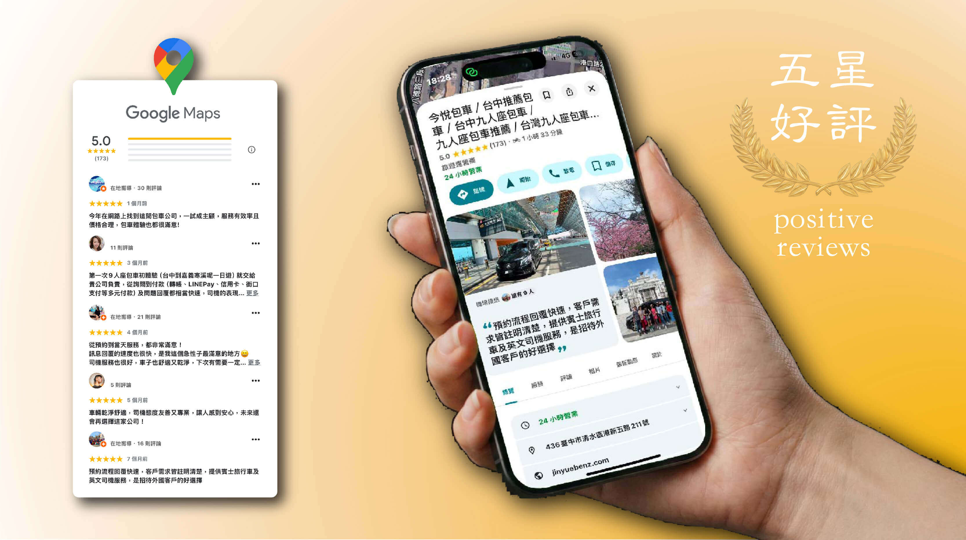 日本旅客來台包車｜日語司機服務情境全寬圖